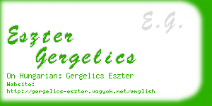 eszter gergelics business card